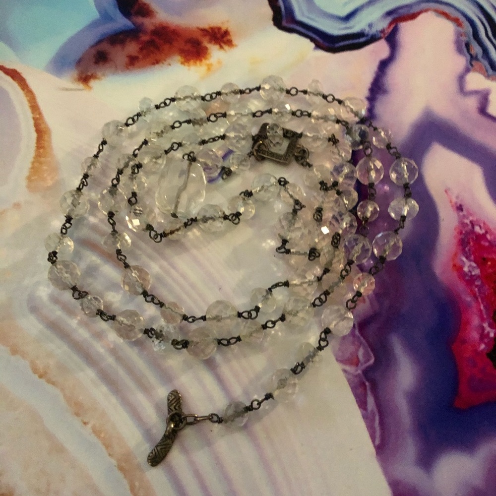 RETIRED Silpada Crystal Lariat